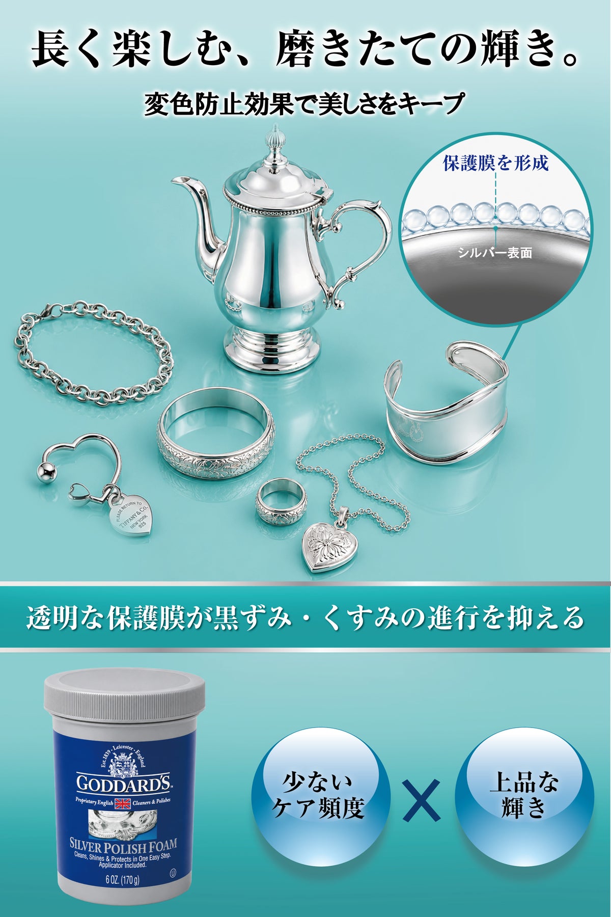 Goddard's シルバーフォーム 170g 銀製品・銀食器用クリーナー