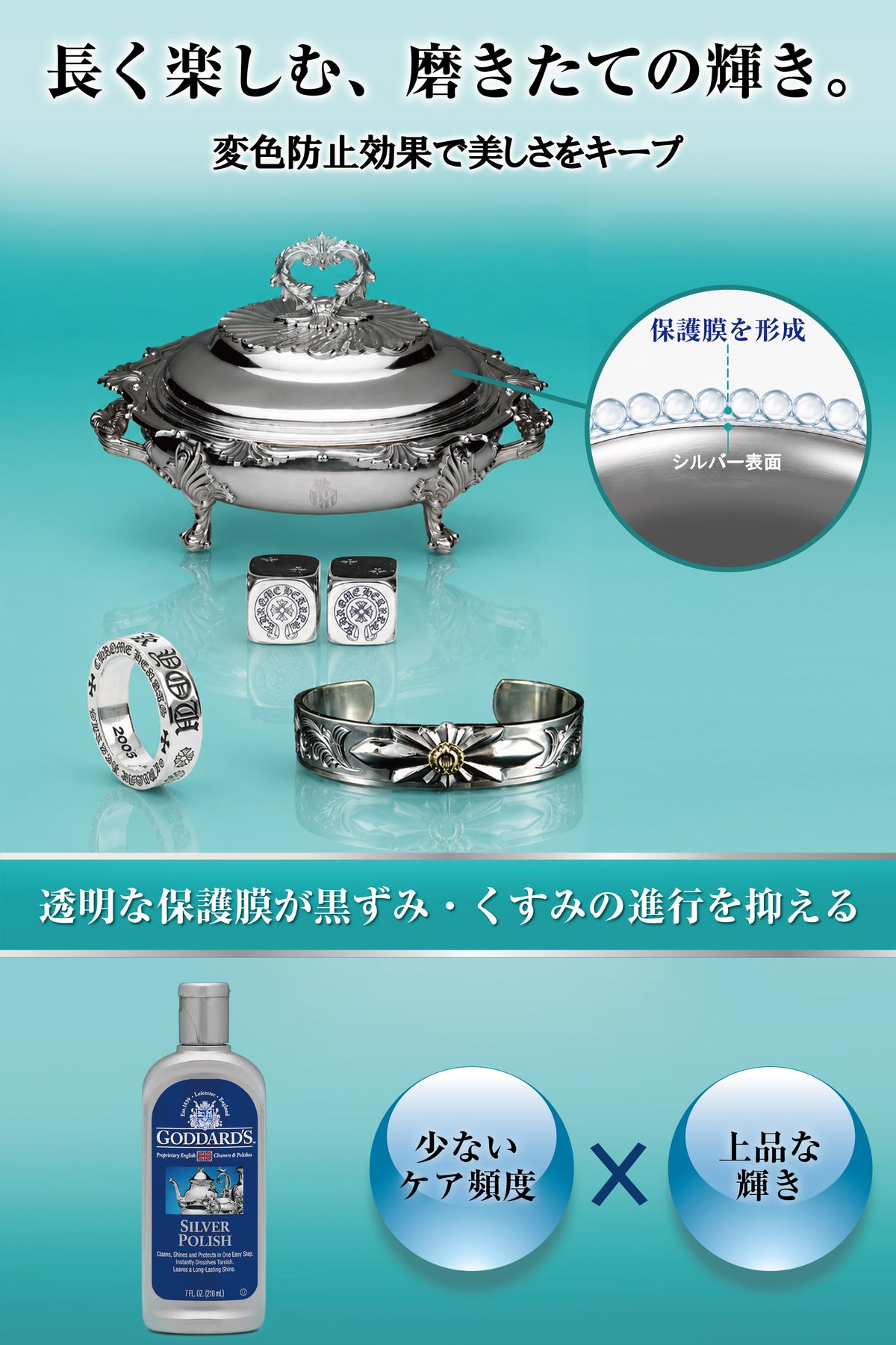 Goddard's シルバーポリッシュ 207ml|銀製品・銀食器用クリーナー クリームタイプ